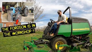 CUTTING GRASS FIXING TROUGHS amp THE FORDSON MAJOR IS IN THE WORKSHOP [upl. by Ellirpa]