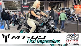 2024 Yamaha MT09 first impressions at Motorcycle Live [upl. by Johnna690]