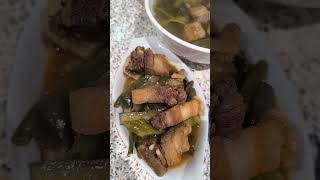 Bagnet with Pakbet best of Filipino foods [upl. by Anoblav980]