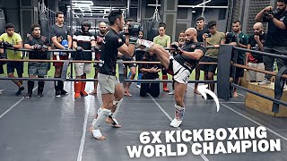 Sparring Egyptian Pro Fighters 6x Kickboxing World Champion [upl. by Spindell]