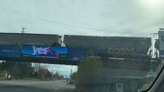 CN A435 mixed freight train at Islington Ave and Steeles Ave W in Vaughan today on October 27 2024 [upl. by Catlee]