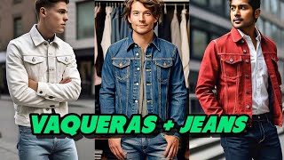 Combinaciones de SACO VAQUERO  PANTALÓN DE MEZCLILLA 4 consejos para hombre estilo denim [upl. by Mirabella]