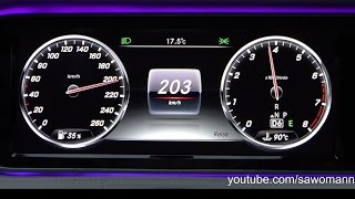 2016 MercedesBenz S 500 455 HP 0100 kmh 0100 mph amp 0200 kmh Acceleration [upl. by Naugan]