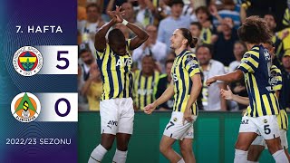 Fenerbahçe 50 Corendon Alanyaspor  7 Hafta  202223 [upl. by Oremor]