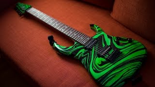 Ibanez RG7421 GMC Swirl Review MIJ  DiMarzio Pickups [upl. by Emyle]