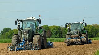 3x Fendt 516720724  John Deere am Möhren säen [upl. by Teriann393]