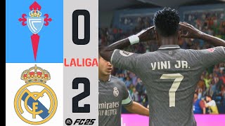 CELTA DE VIGO vs REAL MADRID  LA LIGA 20242025  JORNADA 10  EA SPORTS FC 25 [upl. by Ebert695]