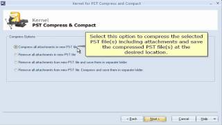 How to Compress Large PST Files in Few Clicks Using Kernel for PST Compress amp Compact [upl. by Nered236]