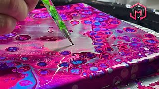 SIMPLE and GORGEOUS Fluid Art and Acrylic Pour Painting [upl. by Assiled248]