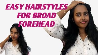 Easy Hairstyles For Broad Forehead  Malayalam  brownishgirl [upl. by Favrot]