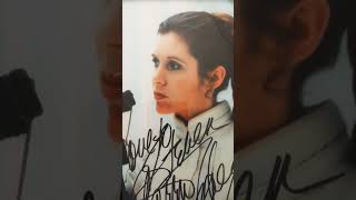 Bespin escape Princess Leia autograph starwars autographs carriefisher [upl. by Sarina]