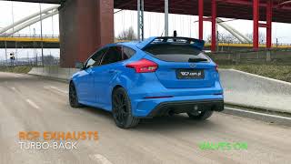 Ford Focus RS mk3  RCP Exhausts  Turbo Back Exhaust [upl. by Laurene626]