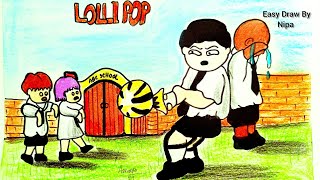 Samima Sraboni animation drawing ললিপপ  Lollipop  Yamin  samima Sraboni  10 Days [upl. by Adi648]