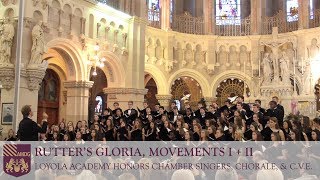 Personent Hodie Festival Processional  Loyola Academy Honors Chamber Singers Chorale amp CVE [upl. by Gorey]