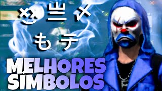 MELHORES SÍMBOLOS PRA NICK DO FREE FIRE ATUALIZADOSIMBOLOS DOS FAMOSOS TWO9COMPLEXGAARA FFELTIN7 [upl. by Sibyl549]