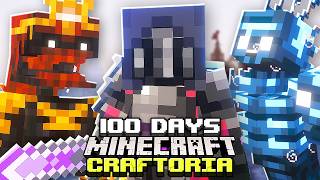 I Survived 100 Days in CRAFTORIA in Minecraft [upl. by Victorie]