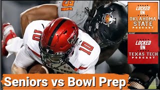 Oklahoma State vs Texas Tech Battle Between Bowl Game Prep amp Sr Day [upl. by Anahsal]