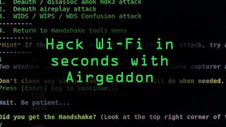 Hacking WiFi in Seconds with Airgeddon amp Parrot Security OS Tutorial [upl. by Nolrak]