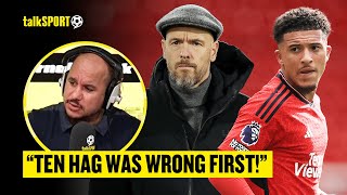 Gabby Agbonlahor DEFENDS Man Uniteds Jadon Sancho Over His FALL OUT With Erik Ten Hag 👀  talkSPORT [upl. by Leirda]