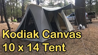 Setting Up the Kodiak Canvas 10 x 14 ft FlexBow VX Tent [upl. by Forta]