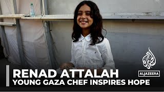 Meet Renad a 10yearold chef charming the internet with cooking videos amid Israels war on Gaza [upl. by Walker406]