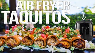 Air Fried Chicken Taquitos Rolled Tacos  SAM THE COOKING GUY 4K [upl. by Lebbie]