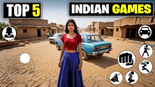 Top 5 Best Indian Games For Android  New High Graphics Games  Best Made in India Games [upl. by Airahs]