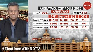 Karnataka Exit Polls Full Coverage Exit Polls Predict Close BJP vs Congress Fight JDS Holds Key [upl. by Ttegirb837]