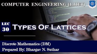 Lec30Types of Lattices  Discrete Mathematics Computer Engineering [upl. by Ahsot256]