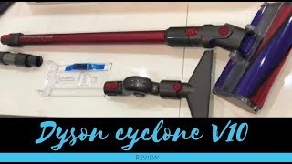 Dyson cyclone v10 total clean review and demo of all accessories [upl. by Etnaud560]