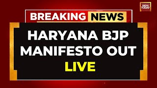 BJP Releases Haryana Manifesto  Assembly Elections News Live  BJP In Haryana  Haryana Election [upl. by Tani]