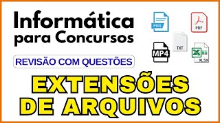 Informática Básica para Concurso Público  Questões Comentadas sobre Extensões de Arquivos [upl. by Eide]