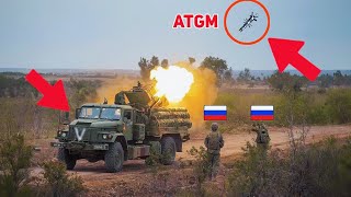 Javelin Missile Hits Russian AntiAir Truck Triggering Huge Ammo Depot Explosion [upl. by Ferrell832]