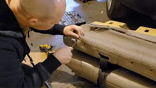 How to remove headrest retainer Ford Explorer  clip sleeve guide 20112019 DIY simple instructions [upl. by Apfel]