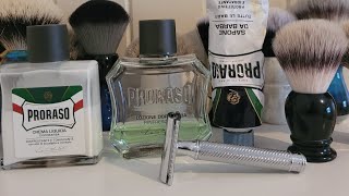 Wetshaving Anniversery shave with Mühle and Proraso [upl. by Melita]