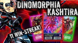 11 WINSTREAK DINOMORPHIA KASHTIRA is The SnakeEye SOLUTION  YuGiOh Master Duel [upl. by Setsero857]