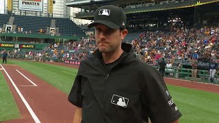 Tumpane honored before game at PNC Park [upl. by Bahe]