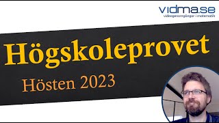 HÖGSKOLEPROVET HÖSTEN 2023 Båda kvantitativa provpassen [upl. by Gwenette]