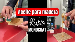 Aceite para Madera Rubio Monocoat madera [upl. by Yenttirb395]