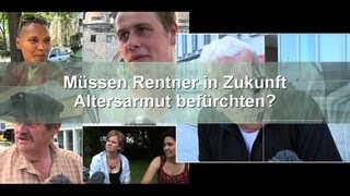 Umfrage  Meinungsbild Rente Altersarmut  Trailer Schulfilm Sozialwissenschaft [upl. by Selena819]