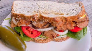 Vital Wheat Gluten Deli Meat  Seitan  Vegan Deli Meat  Vegan Sandwich Meat  Easy Seitan Recipe [upl. by Steinman780]