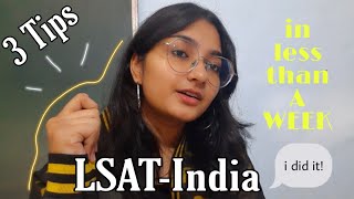 How I Cracked LSATIndia in less than a week [upl. by Llenyar]