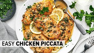 CHICKEN PICCATA for an easy 20min dinner recipe [upl. by Tremain]