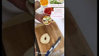 Bagel Sandwich Recipe🍩 [upl. by Trevethick839]