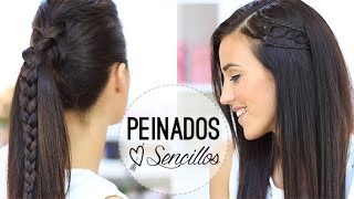 PEINADOS SENCILLOS CON TRENZAS [upl. by Ettenwad]