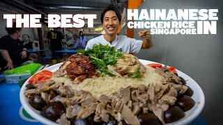 BEST HAINANESE CHICKEN RICE IN SINGAPORE  20 Servings of My Favorite Chicken Rice in the World [upl. by Immaj]