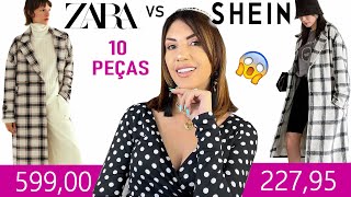 SHEIN x ZARA  As mesmas peças da ZARA na SHEIN pela METADE do PREÇO 12 😍 [upl. by Norraj]