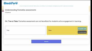 CheckForU How Students Get Feedback [upl. by Arrik]