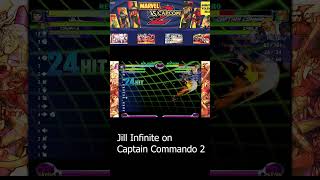 MVC2 Marvel vs Capcom 2 Jill Infinite on commando 2 [upl. by Yug]