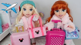 Elsa and Anna toddlers Packing for Disney Vacation ✈️ [upl. by Cnut]